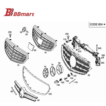 Поставка за предната решетка BBmart Auto Parts е подходящ за G30 G38 OE 51747497279