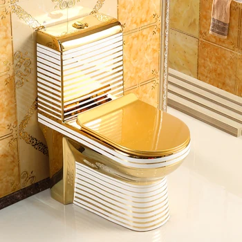 Потребителска помпа безшумен златен тоалетната едно парче тоалетна чиния супер джакузи керамични европейския тоалетна чиния