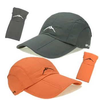 Пролетно-лятната спортна бейзболна шапка за активна почивка, бързосъхнеща шапка унисекс, водоустойчива дишаща шапка, сгъваема велосипедна шапка, защита от слънцето