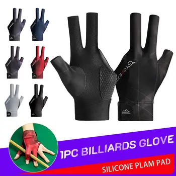 Професионални билярдни ръкавици черни осем снукерных билярдни стрелците Отворена ръкавица на 3 пръста Висококачествени аксесоари за тренировъчни ръкавици
