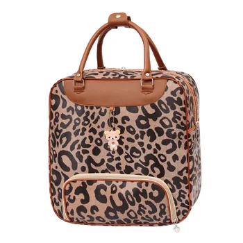 Пътни чанти с голям капацитет, водоустойчив студентски модерна чанта на рамо, нова дамски леопардовая чанта, мъжка чанта за багаж, универсален