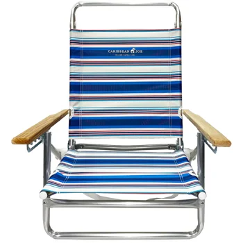 Пятипозиционный сгъваем плажен стол Лесен плажен шезлонг е предназначен за комфорт и релакс на плажа, на басейна