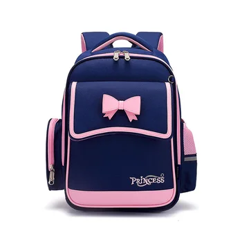 Раница за момичета начално училище, водоустойчив плат Оксфорд, розова чанта, ученически чанти, детска раница, детска чанта с хубав лък за момичета