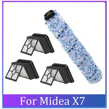 Резервни Части За Безжична Измиване на Пода Midea X7, Очищаемая Основна Четка, HEPA Филтър, Аксесоари За Прахосмукачка