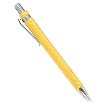 Ретро химикалка химикалка от бамбуково дърво 1.0 mm с пулевидным фитил, ученически пишещи средства, бизнес подпис, офис консумативи, рекламни подаръци