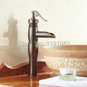 Римски бронзови смесители за мивки за баня, смесител за мивка, месинг високи кранове, смесителни RB1010