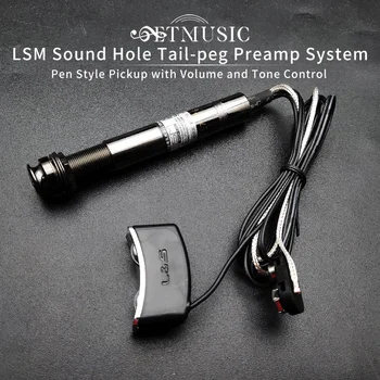 Система предусиления LSM GB550A II в стила на звуково дупки с хвостовым колком, за да го получите в стил фолк-китара с дръжка с Регулатор на силата на звука и тон