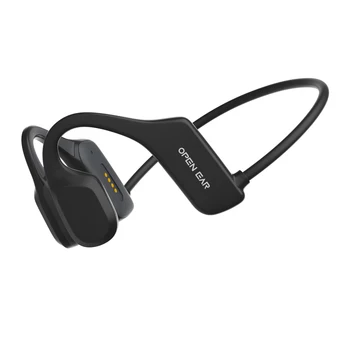 Слушалки с костна проводимост, безжични слушалки Bluetooth 5.2, водоустойчива спортна слушалки с микрофон за тренировки, бягане, шофиране