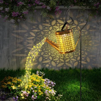 Слънчевата лейка, подвесная лампа с водопад, водоустойчив декорация за градина, двор, веранда, на тревата, на ландшафтната лампи, художествена лампи