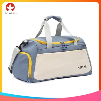 Спортна чанта за фитнес, индивидуални водоустойчив джоб за съхранение на обувки, износостойкая чанта за пазаруване за почивка с голям капацитет, пътна чанта
