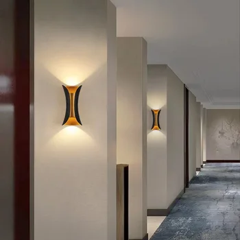 Стенен модерни аплици за спални, монтиран на стената лампа за съвременния дом, улично осветление стена за хотела, нощна лампа 6-10 W, лампа-лампада в стил loft