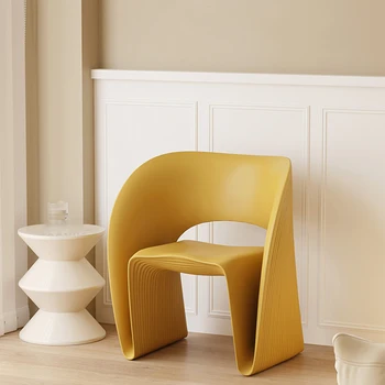 Стол за дневна в скандинавски стил с възможност за сгъване на облегалката, луксозно дизайнерски стол за дневна, изогнутое украса спални Muebles Para El Hogar
