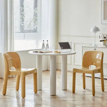 Столове за всекидневна, пластмасови градински столове за всекидневна, скандинавските модерни столове за грим, офис Sillas De Comedor, мебели за дома