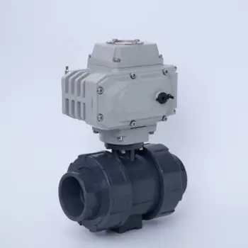 Сферичен кран KPL-Q961 DN15-DN100 с моторизирани от PVC С директен съединение, Електрически Клапан За Вода, Течност, Пара, Агресивна среда