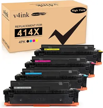 Тонер V4ink 4x 414X (без чип) за HP Color Laserjet Pro M454 M454dw M479fdw M479