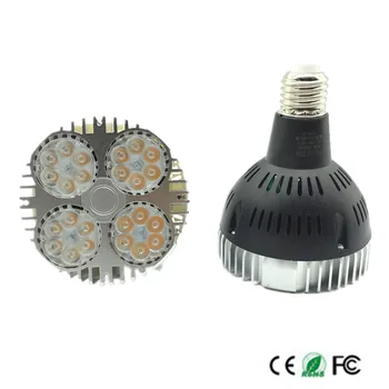 Ултра ярък E27 PAR30 35 W 24 светодиода led прожектор, led лампа за песен AC85-265V led e27 par30 лампа 20 бр/лот DHL безплатна доставка