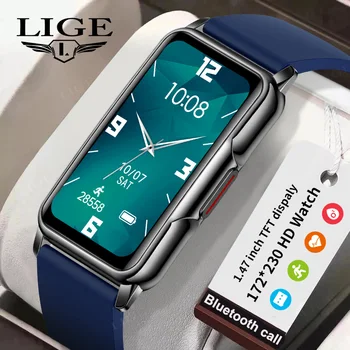Умен часовник LIGE 2023, мъжки и дамски модни спортни часовници, 20 + спортни режими, мониторинг на кислород в кръвта, IP67, водоустойчива умни часовници за мъже