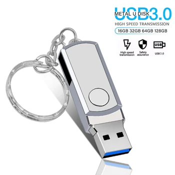Флаш памет USB 3.0 32 gb usb диск 128 gb метален USB гривна дръжка-памет 4 GB 8 GB 16 gb карта 64 gb Бизнес безплатен потребителски лого