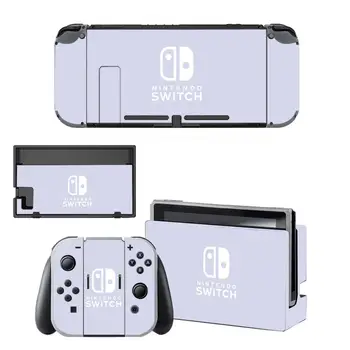 Чист виолетов цвят, стикер на кожата Nintendo Switch, стикери NintendoSwitch, скинове за конзолата Nintend Switch и контролер Joy-Против