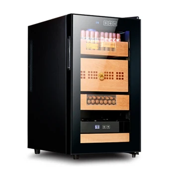 Шкаф за пури BX-48H, постоянна температура и влажност на въздуха, внос полк от масивна дървесина, хидратиращ шкаф, домашно червено вино