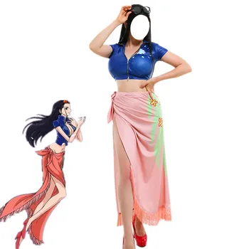 Японското аниме Нико Робин Cosplay Костюм на Женското Сексуално карнавальное облечи за Хелоуин + топ